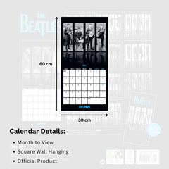 The Beatles Square Calendar 2026
