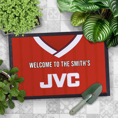 The Gooners 1988 Home Shirt - Personalised Retro Door Mat - 60cm x 40cm
