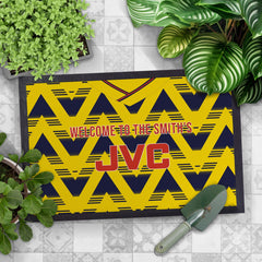 The Gooners 1992 Away Shirt - Personalised Retro Door Mat - 60cm x 40cm