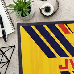 The Gooners 1993 Away Shirt - Personalised Retro Door Mat - 60cm x 40cm