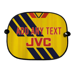 The Gooners 1993 Away Shirt - Personalised Retro Football Car Sun Shade - Set of 2