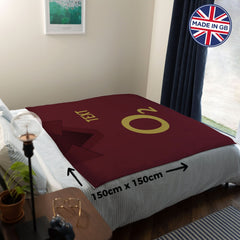 The Gooners 2005 Home Shirt - Personalised Retro Fleece Blanket 150cm X 150cm