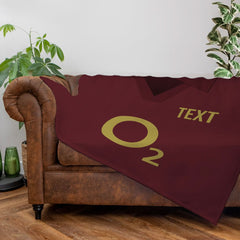 The Gooners 2005 Home Shirt - Personalised Retro Fleece Blanket 150cm X 150cm