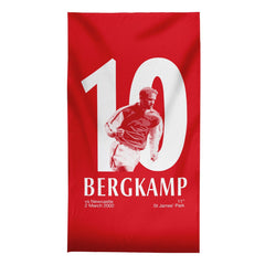 The Gooners Bergkamp 10 - Football Legends - Beach Towel - 150cm x 75cm