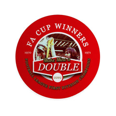 The Gooners Double - Football Coaster - Square Or Circle