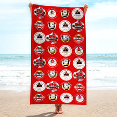 The Gooners - Football Legends - Microfibre Beach Towel - 150cm x 75cm