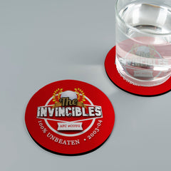 The Gooners Invincibles - Football Coaster - Square Or Circle