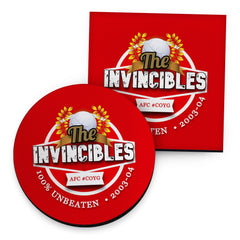 The Gooners Invincibles - Football Coaster - Square Or Circle