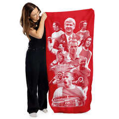 The Gooners Montage - Football Legends - Beach Towel - 150cm x 75cm