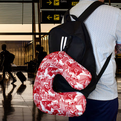 The Gooners Montage - Retro Football Travel Pillow
