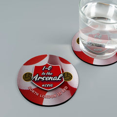 The Gooners One Nil - Football Coaster - Square Or Circle