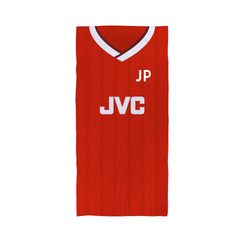The Gooners Retro - 1988 Home Shirt - Personalised Retro Lightweight, Microfibre Beach Towel - 150cm x 75cm
