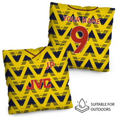 The Gooners Retro - 1992 Away Shirt - 45cm or 61cm Retro Showerproof Outdoor Cushion