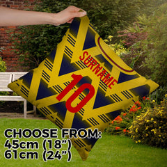 The Gooners Retro - 1992 Away Shirt - 45cm or 61cm Retro Showerproof Outdoor Cushion