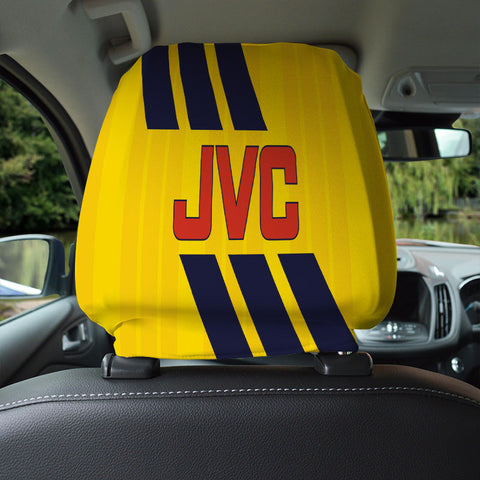 The Gooners Retro 1993 Away - Retro Football Shirt - Pack of 2 - Car Seat Headrest Covers