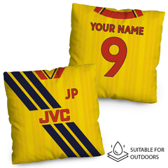 The Gooners Retro - 1993 Away Shirt - 45cm or 61cm Retro Showerproof Outdoor Cushion