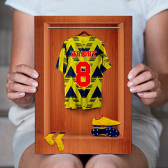 The Gooners Retro 92 Retro Dressing Room - A4 Metal Print Sign Plaque - Frame Options Available
