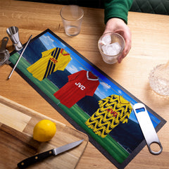 The Gooners Retro Retro Hanging Football Shirts - Personalised Bar Runner