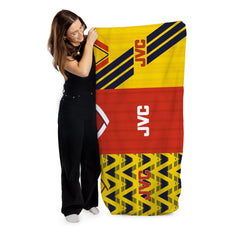 The Gooners Three Shirt Design - Personalised Lightweight, Microfibre Retro Beach Towel - 150cm x 75cm