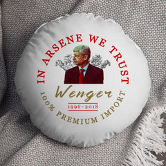 The Gooners Wenger - Football Legends - Circle Cushion 14inch