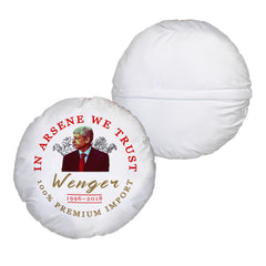 The Gooners Wenger - Football Legends - Circle Cushion 14inch