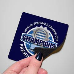 The Hoops CHAMPIONS - Football Coaster - Square Or Circle