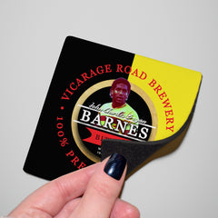 The Hornets John Barnes - Football Coaster - Square Or Circle