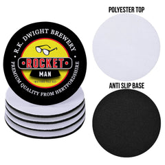 The Hornets Rocket Man - Football Coaster - Square Or Circle