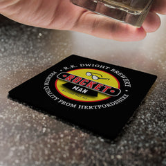 The Hornets Rocket Man - Football Coaster - Square Or Circle