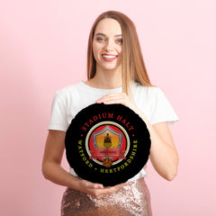 The Hornets Stadium Halt - Football Legends - Circle Cushion 14inch