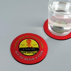 The Hornets Taylor - Football Coaster - Square Or Circle
