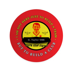 The Hornets Taylor - Football Coaster - Square Or Circle