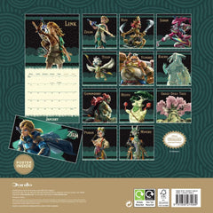 The Legend Of Zelda Square Calendar 2026