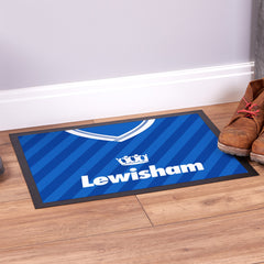 The Lions 1987 Home Shirt - Personalised Retro Door Mat - 60cm x 40cm