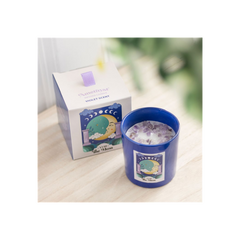 The Moon Amethyst Crystal Chip Candle