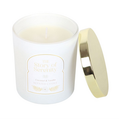 The Story of Serenity Coconut & Vanilla Candle