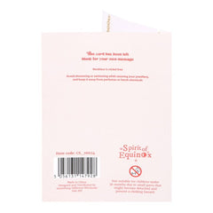 The Sun Celestial Rose Quartz Necklace Card