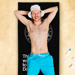 This Towel was Supposed to be a New Dart Board - Darts Beach Towel - 150cm x 75cm