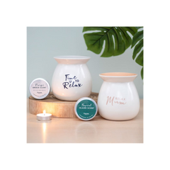Time to Relax Wax Melt Burner Gift Set