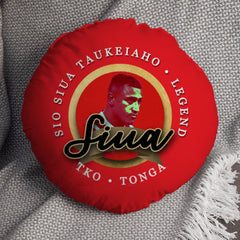 Tonga Rugby League Siua  - Legend Collection - Circle Cushion 14inch