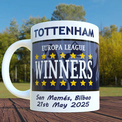 Tottenham Europa League Winners Mug - 2025 Uefa Cup Souvenir