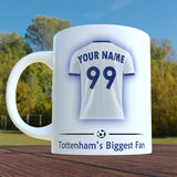 Tottenham Mug Personalised Custom Made Football Supporters Cup