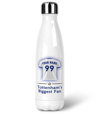 Tottenham Personalised Stainless Steel Insulated Water Bottle 500ml