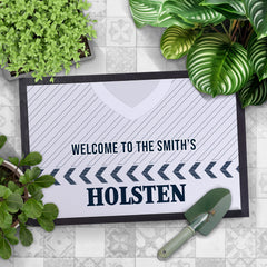 Totts 1986 Home Shirt - Personalised Retro Door Mat - 60cm x 40cm