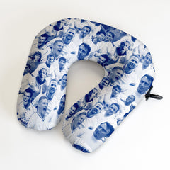 Totts Montage - Retro Football Travel Pillow