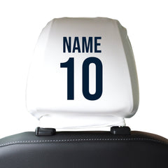 Totts Retro 1986 Home - Retro Football Shirt - Pack of 2 - Car Seat Headrest Covers