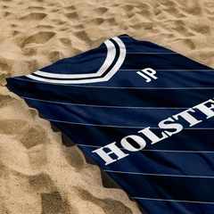 Totts Retro Hotspur - 1986 Away Shirt - Personalised Retro Lightweight, Microfibre Beach Towel - 150cm x 75cm