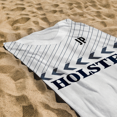 Totts Retro Hotspur - 1986 Home Shirt - Personalised Retro Lightweight, Microfibre Beach Towel - 150cm x 75cm