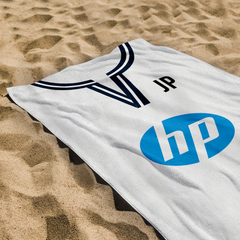 Totts Retro Hotspur - 2013 Home Shirt - Personalised Retro Lightweight, Microfibre Beach Towel - 150cm x 75cm
