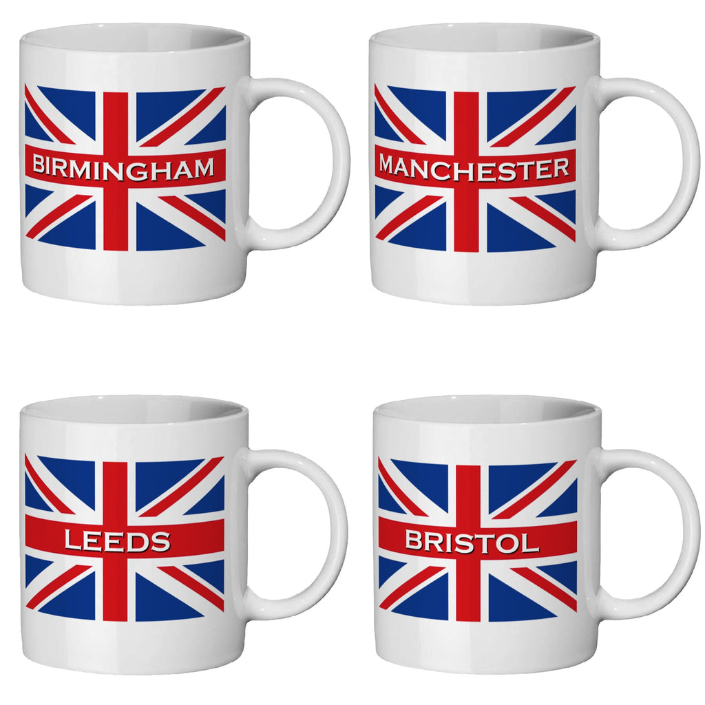 Union Jack Mug Customised With Your Town Or City